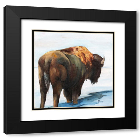 Headed East Black Modern Wood Framed Art Print with Double Matting by Gould, Renee