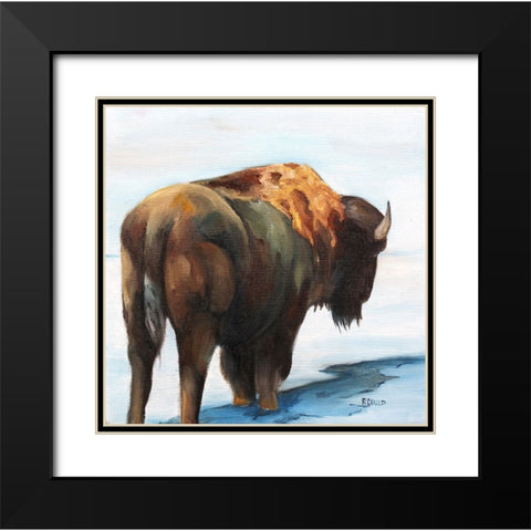 Headed East Black Modern Wood Framed Art Print with Double Matting by Gould, Renee