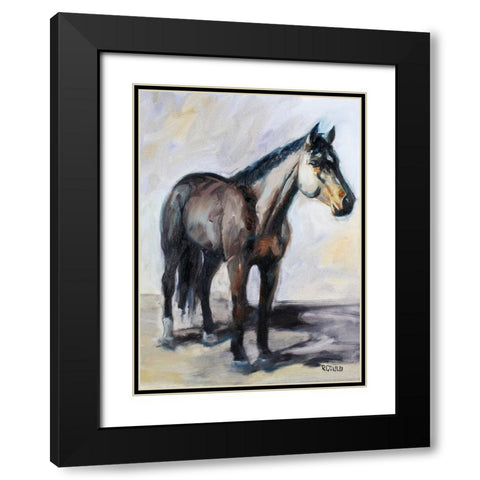 Lit Up Black Modern Wood Framed Art Print with Double Matting by Gould, Renee