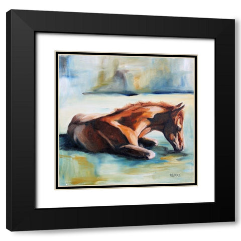 Luke Black Modern Wood Framed Art Print with Double Matting by Gould, Renee