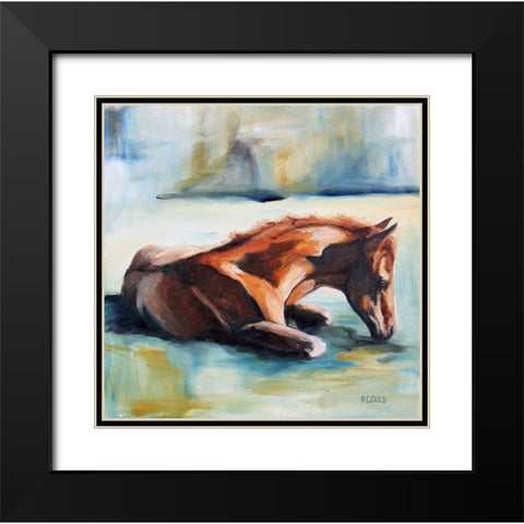 Luke Black Modern Wood Framed Art Print with Double Matting by Gould, Renee