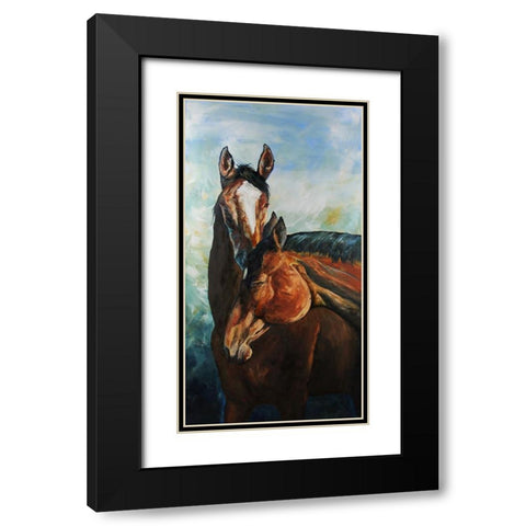 My Best Friend Black Modern Wood Framed Art Print with Double Matting by Gould, Renee