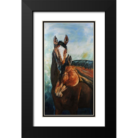 My Best Friend Black Modern Wood Framed Art Print with Double Matting by Gould, Renee