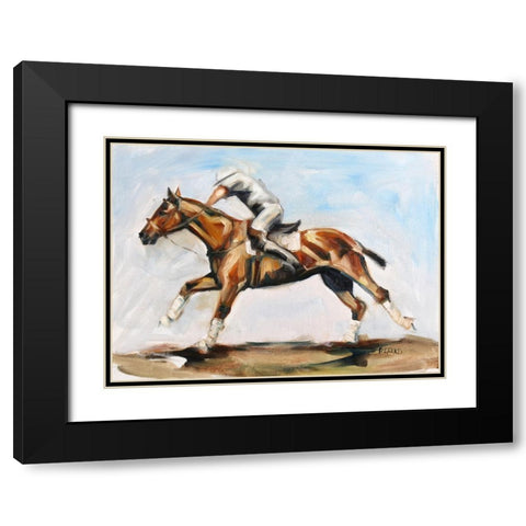 Play On Black Modern Wood Framed Art Print with Double Matting by Gould, Renee