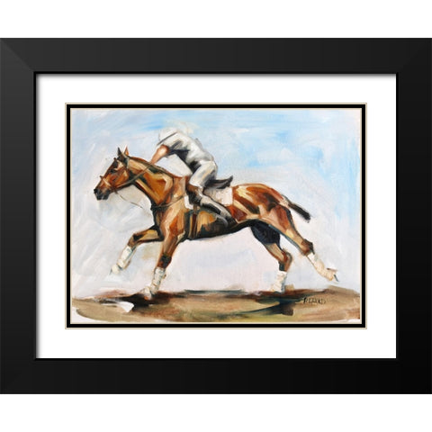 Play On Black Modern Wood Framed Art Print with Double Matting by Gould, Renee