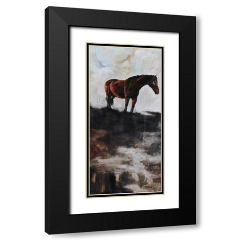 Savouring Solitude Black Modern Wood Framed Art Print with Double Matting by Gould, Renee