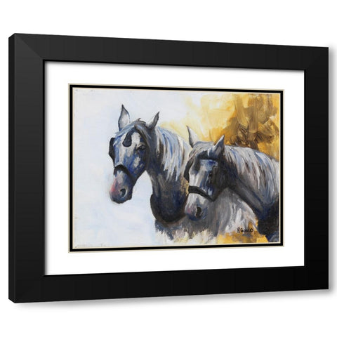 Slow Day Black Modern Wood Framed Art Print with Double Matting by Gould, Renee