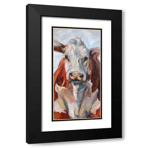 Zoe Black Modern Wood Framed Art Print with Double Matting by Gould, Renee