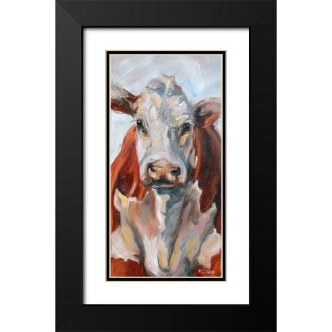 Zoe Black Modern Wood Framed Art Print with Double Matting by Gould, Renee