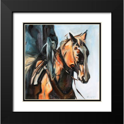 Red Roper Black Modern Wood Framed Art Print with Double Matting by Gould, Renee