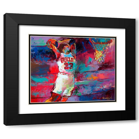 Mike Black Modern Wood Framed Art Print with Double Matting by Wallich, Richard