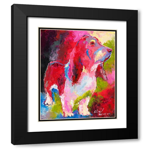 Red Head Black Modern Wood Framed Art Print with Double Matting by Wallich, Richard