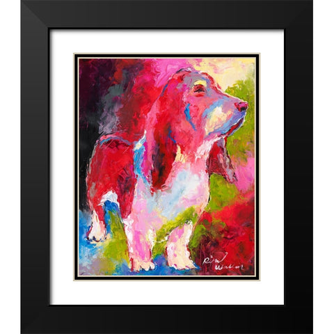 Red Head Black Modern Wood Framed Art Print with Double Matting by Wallich, Richard