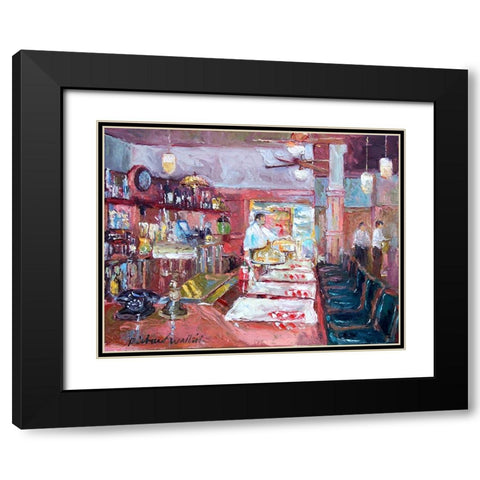 Teds Black Modern Wood Framed Art Print with Double Matting by Wallich, Richard