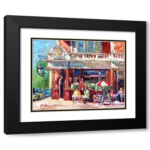 Fullers Black Modern Wood Framed Art Print with Double Matting by Wallich, Richard