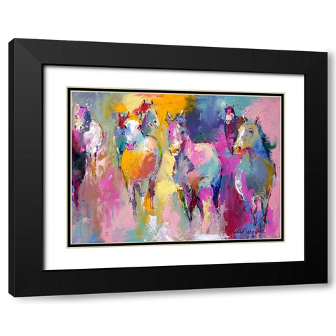 Wild Black Modern Wood Framed Art Print with Double Matting by Wallich, Richard