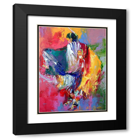 Pow Black Modern Wood Framed Art Print with Double Matting by Wallich, Richard