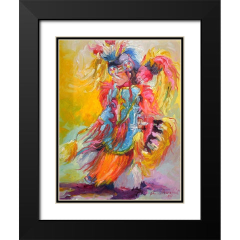 Young Dancer Black Modern Wood Framed Art Print with Double Matting by Wallich, Richard