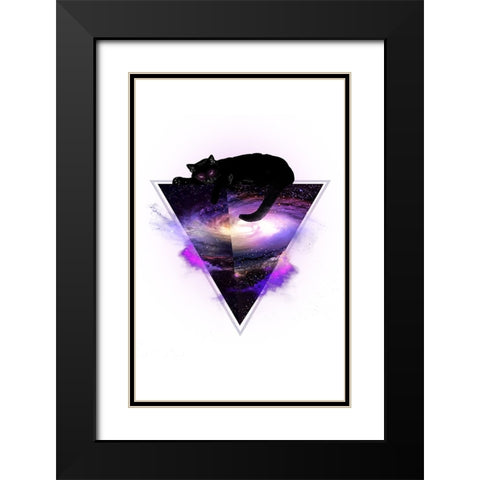 King Of The Known Universe Alpha Black Modern Wood Framed Art Print with Double Matting by Farkas, Robert