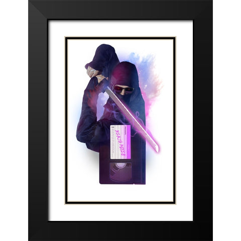 My Favorite Cassette Black Modern Wood Framed Art Print with Double Matting by Farkas, Robert