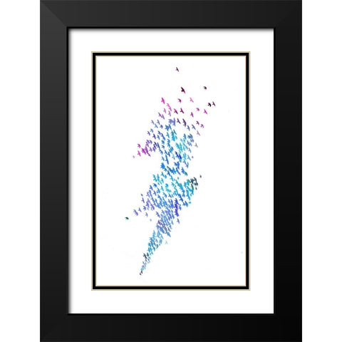 Thunderbirds Black Modern Wood Framed Art Print with Double Matting by Farkas, Robert