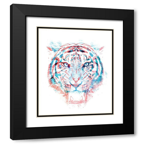 Hidden Information Black Modern Wood Framed Art Print with Double Matting by Farkas, Robert