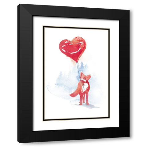 This One Is For You V1 Black Modern Wood Framed Art Print with Double Matting by Farkas, Robert