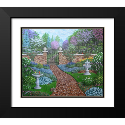The Garden Black Modern Wood Framed Art Print with Double Matting by Wavra, Robert