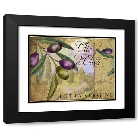 Toscana II Black Modern Wood Framed Art Print with Double Matting by Sasha