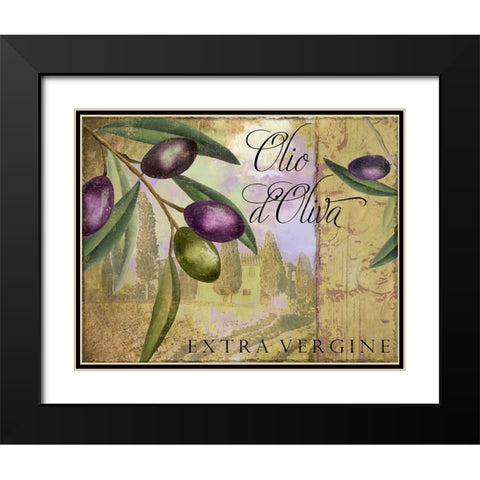 Toscana II Black Modern Wood Framed Art Print with Double Matting by Sasha