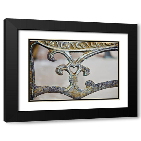 Rusted Heart Black Modern Wood Framed Art Print with Double Matting by Susan Vizvary Photography