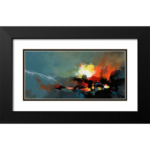 Explorations I Black Modern Wood Framed Art Print with Double Matting by Leung, Thomas