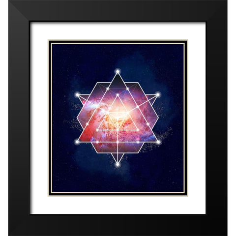 Galaxy Two Black Modern Wood Framed Art Print with Double Matting by Lavoie, Tina