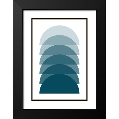 Sunset II Black Modern Wood Framed Art Print with Double Matting by Lavoie, Tina