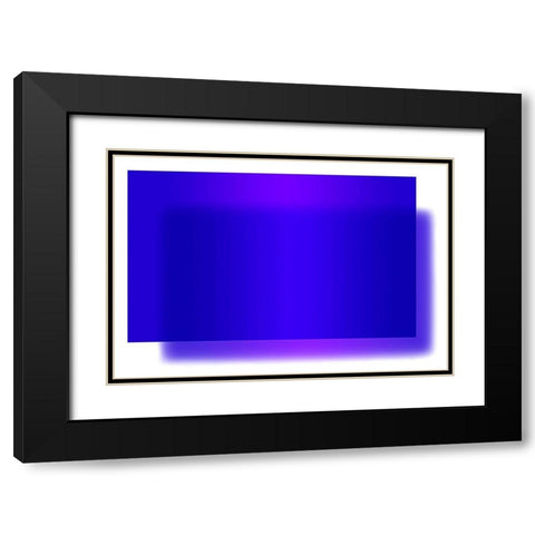Cobalt Black Modern Wood Framed Art Print with Double Matting by Lavoie, Tina