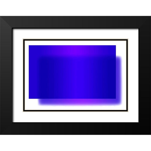 Cobalt Black Modern Wood Framed Art Print with Double Matting by Lavoie, Tina