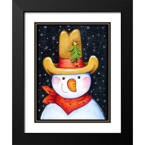 Tall Hat Black Modern Wood Framed Art Print with Double Matting by Wade, Valarie