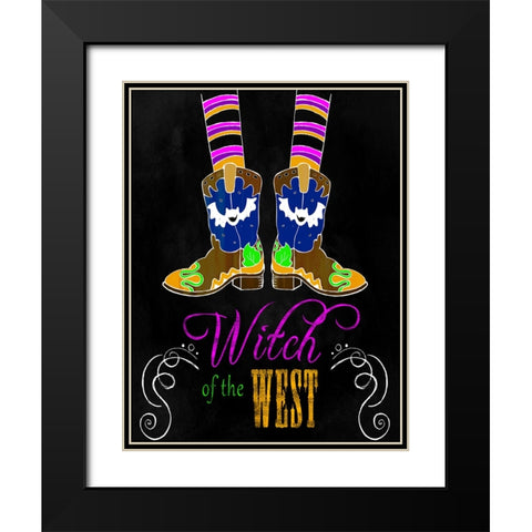 Witch Of The West Black Modern Wood Framed Art Print with Double Matting by Wade, Valarie