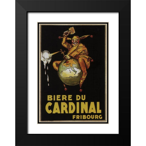 cardinal italy 1923 Black Modern Wood Framed Art Print with Double Matting by Vintage Apple Collection