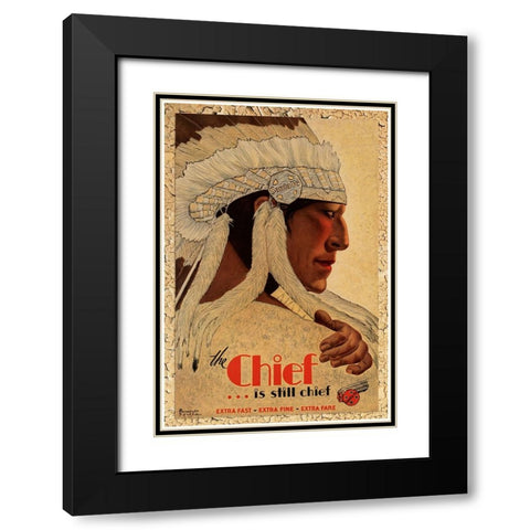 Travel 0278 Black Modern Wood Framed Art Print with Double Matting by Vintage Lavoie