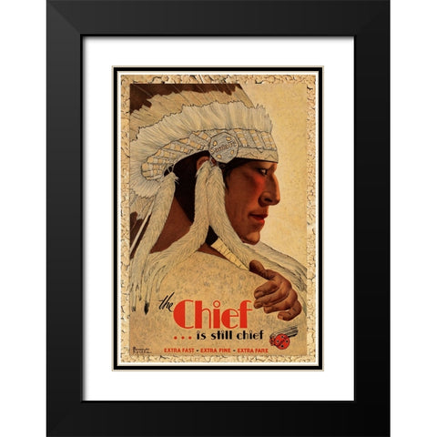 Travel 0278 Black Modern Wood Framed Art Print with Double Matting by Vintage Lavoie