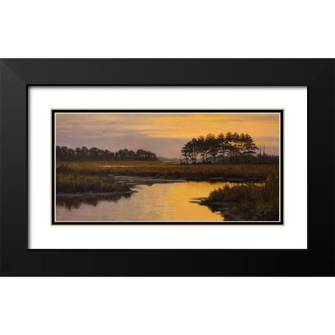Golden Hour Black Modern Wood Framed Art Print with Double Matting by Goebel, Wilhelm