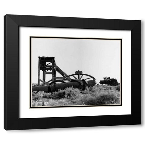 Bodi Mining 1 Black Modern Wood Framed Art Print with Double Matting by Koetsier, Albert
