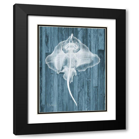 Skate Wood Black Modern Wood Framed Art Print with Double Matting by Koetsier, Albert