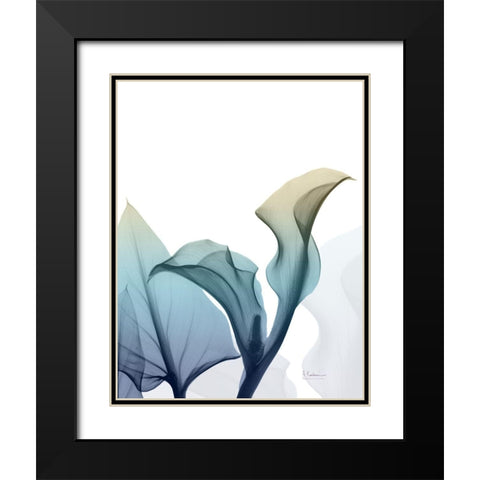 Ombre Expression 10 Black Modern Wood Framed Art Print with Double Matting by Koetsier, Albert