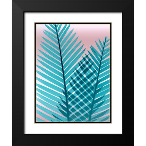 Cotton Candy Fern Black Modern Wood Framed Art Print with Double Matting by Koetsier, Albert