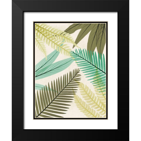Mesozoic Travels 1 Black Modern Wood Framed Art Print with Double Matting by Koetsier, Albert