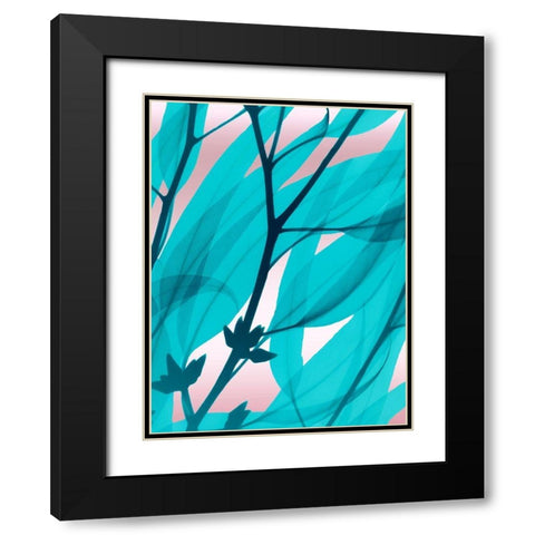 Eucalyptus Cotton Candy Black Modern Wood Framed Art Print with Double Matting by Koetsier, Albert