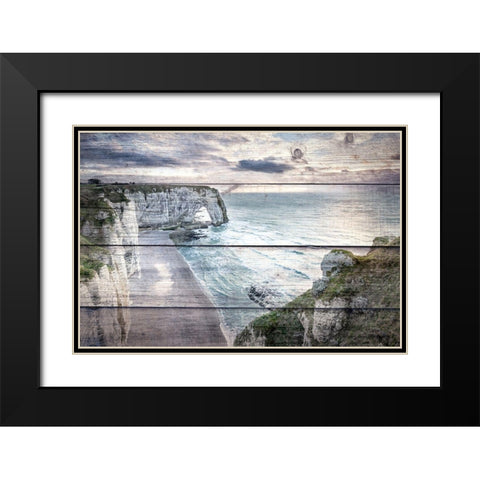 Cliff View Black Modern Wood Framed Art Print with Double Matting by Bailey, Ann
