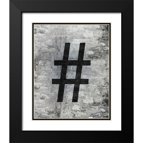 Symbol 2 Black Modern Wood Framed Art Print with Double Matting by Bailey, Ann